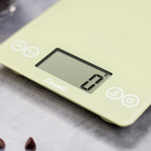 Arti Glass Food Scale Digital Countertop Kitchen (Green / 9" x 6.5" x .75")