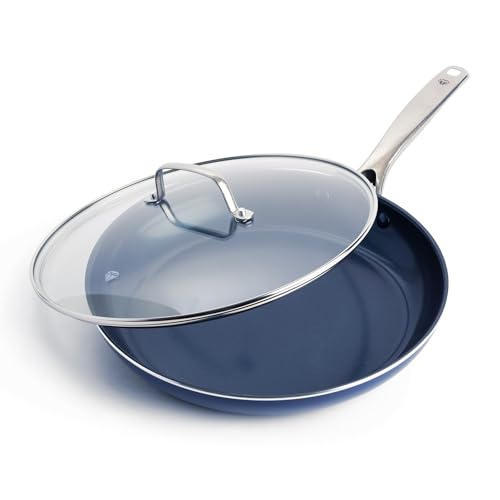 12" Diamond Ceramic Nonstick Frying Pan Skillet with Lid (12" Frying Pan Skillet with Lid)