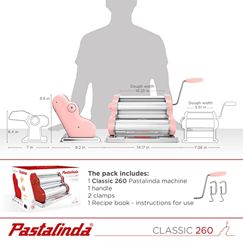 Classic 260 Pasta Maker Machine (Pink)