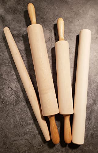 Rolling Pin 2.75 in x 15 in Barrel (2.75-inch by 15-inch / Natural)