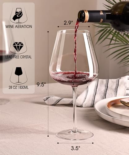 Wine Glasses Set (Set of 4-28oz)