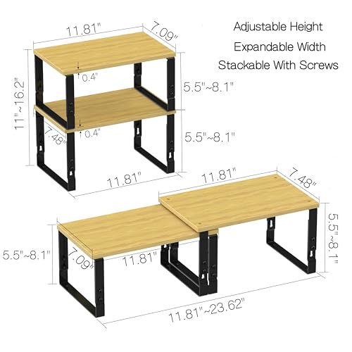 Expandable Kitchen Cabinet Organizer Shelves