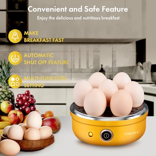 Electric Egg Cooker (Yellow)