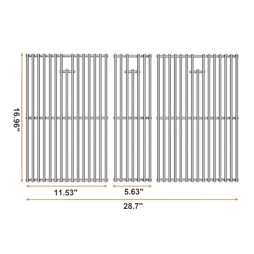 Cooking Grates for Nexgrill 720 (16.96"D x 28.7"W)