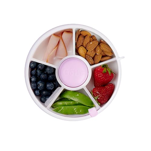 Kids Small Snack Spinner Flip Bundle with Hand Strap and Sticker Sheet (Taro Purple / Small - Flip)