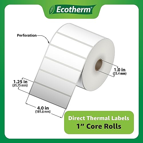 4" x 1.25" Thermal Labels (12600 Count)