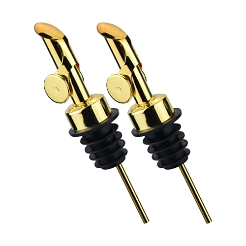 Olive oil dispenser nozzle (304(gold)2pcs)