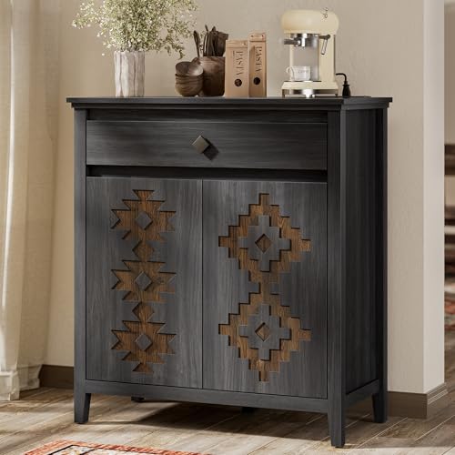 32'' Buffet Cabinet with Storage (Dark Gray)