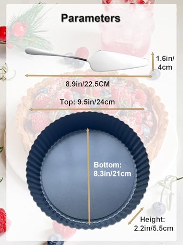 9.5*2.2 Inch Deep Tart Pan w (9.5*2.2IN)
