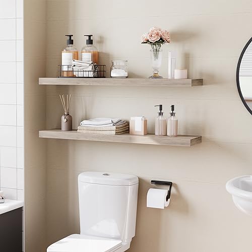Floating Shelves for Wall (Greige / 39.4 Inches)