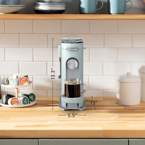 Pods & Grounds Coffee Maker (Standard-Glacier Blue)