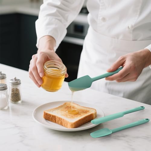 Silicone Spatula Set of 5 (Pure Aqua Green)