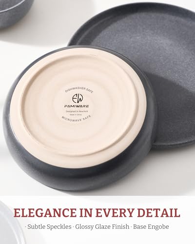 Milkyway 33 oz Pasta Bowls Set of 8 (Matte Dark Charcoal / Set of 8)