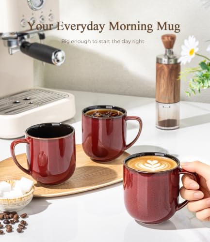 Ceramic Coffee Mugs Set of 6 (reactive glaze-2 / set of 6)