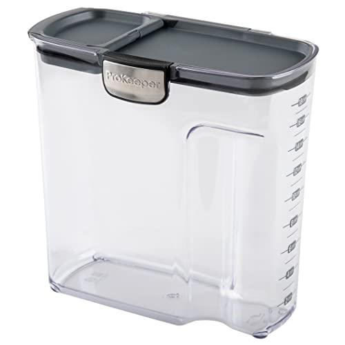 International ProKeeper+ Clear Plastic Airtight Food Baker's Kitchen Storage Organization Container Canister Set with Magnetic Accessories (2- Piece Set)
