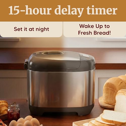 2 Lb Programmable Bread Maker (Stainless Steel)