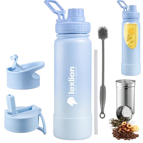 Tea Infuser Water Bottle 22 Oz (Sky / 22 Ounces)