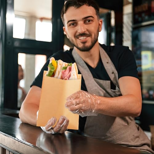 600 Pack Paper Sandwich Bags 8x6.3 inch Wax Paper Bags (Kraft-600PCS / 8x6.3 inch)