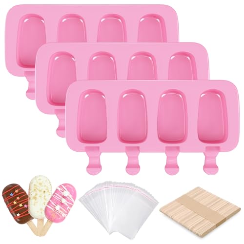 Popsicle Molds Set of 3 (Pink / Large)