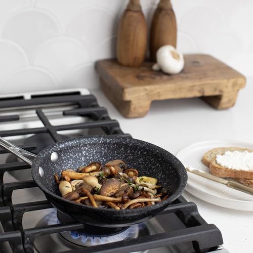 Basalt Aluminum Saute Skillet (8-Inch / Nonstick Ceramic Coating)