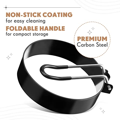 12 Pcs Egg Rings for Griddle Nonstick Pancake Mold