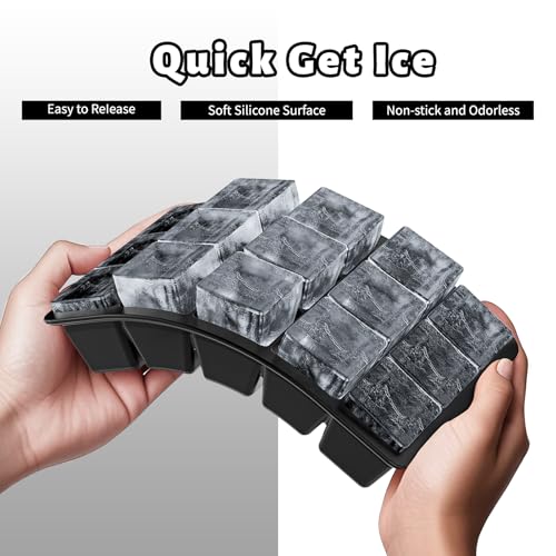 Silicone Ice Cube Tray 3 Pack (Black / Ice Cube Tray 3 Pack)