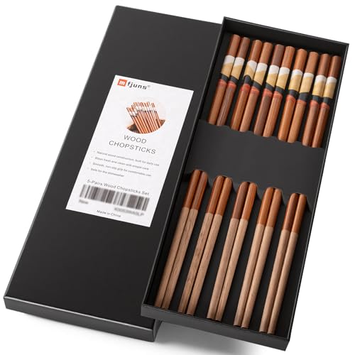Natural Wood Chopsticks 5 Pairs