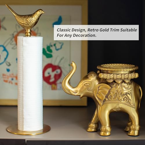 Luxurious Gold Paper Towel Holder Countertop (Gold)