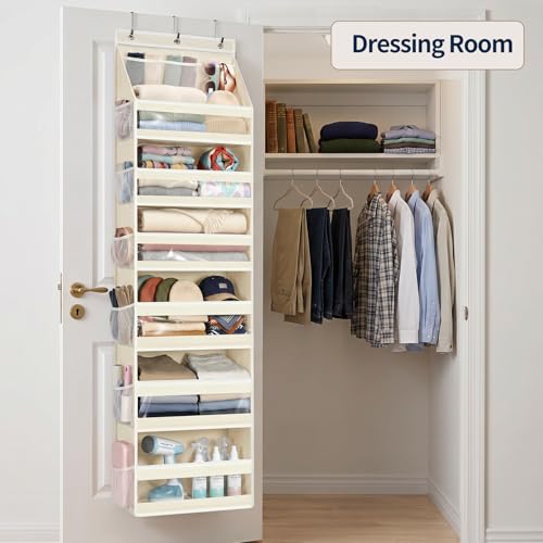 7 Tier Over the Door Organizer (Cream White / 7 Tier)