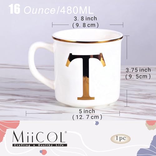 Ceramic Coffee Mug 16oz (Letter T Mug)