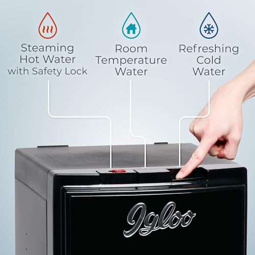 Retro Bottom Loading Water Dispenser (Black / Bottom Load Retro)