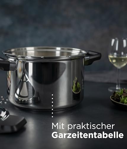 Duromatic Hotel Stainless Steel Pressure Cooker with Side Grips