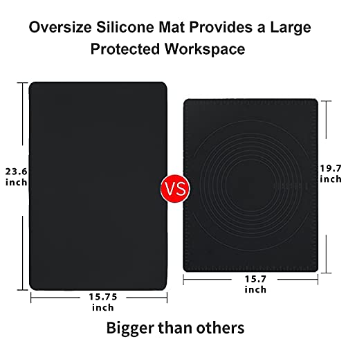 2 Pack Extra Large Silicone Mats for Baking Crafts (2 Count)
