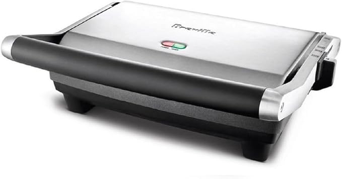 Breville BSG520XL Panini Duo Nonstick Sandwich Maker Press, 2 Slice, Brushed Stainless Steel