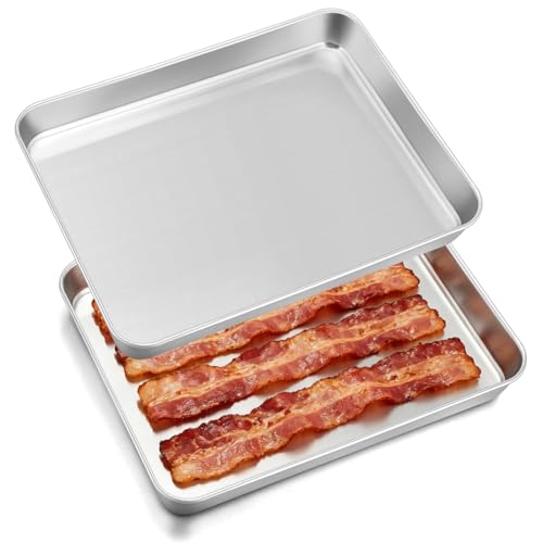 Non Toxic 9x7IN Small Stainless Steel Baking Sheet Pans (9x7IN)