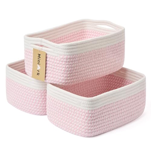 Small Storage Baskets for Organizing (3 Count)