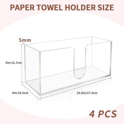 Acrylic Paper Towel Holder (Clear)