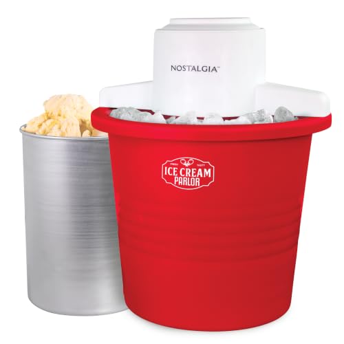 Electric Ice Cream Maker (4 Qt / Red)
