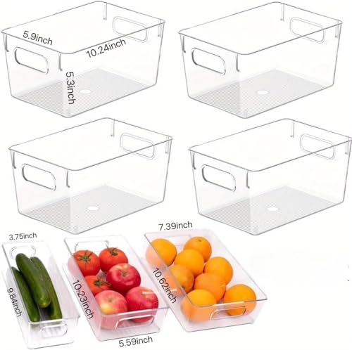 7 Pack Refrigerator Organizer Bins (7 Pack)