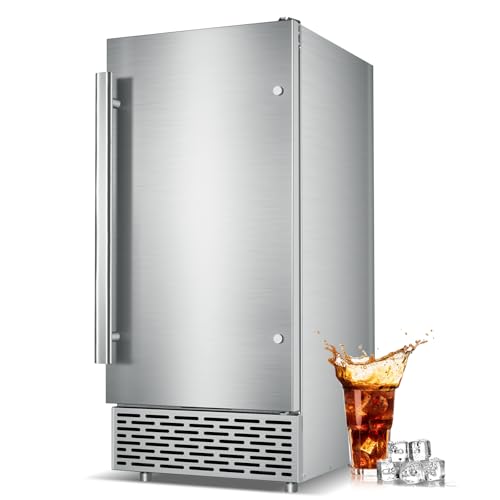 Under Counter Ice Maker Machine (120LBS/DAY-Foam Door)