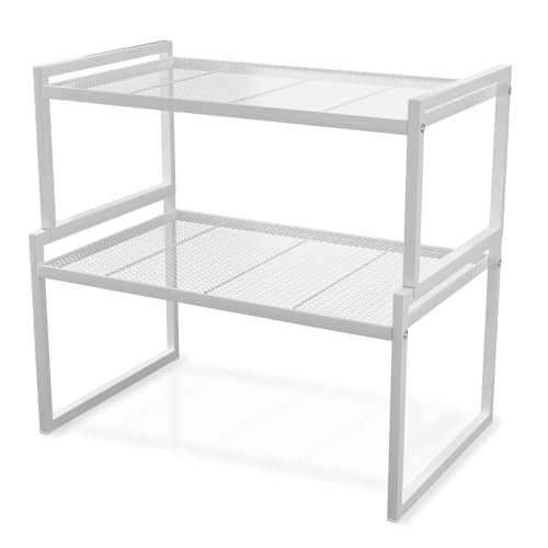 Stackable Kitchen Cabinet Organizer Shelves Pantry Rack Set of 2 (2 Count)