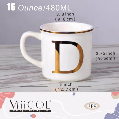 Ceramic Coffee Mug 16 oz (Letter D Mug)