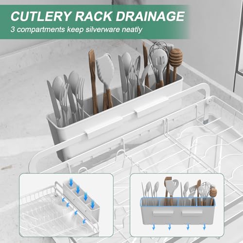 Dish Drying Rack (1 Tier - White)