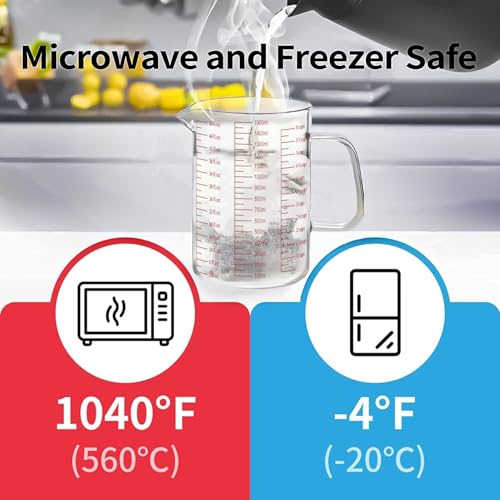 6 Cups Glass Measuring Cup (50Oz/6Cups/1.5L)