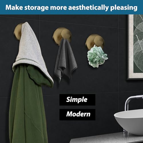 Suction Cup Hooks for Shower (4 Count)