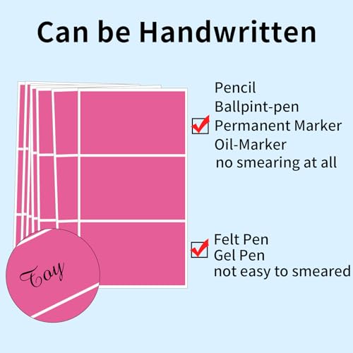Removable Colored Labels Stickers