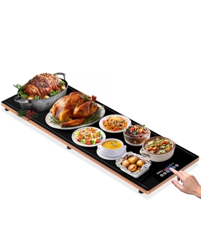 Electric Warming Tray (40″×14″ / Gold)