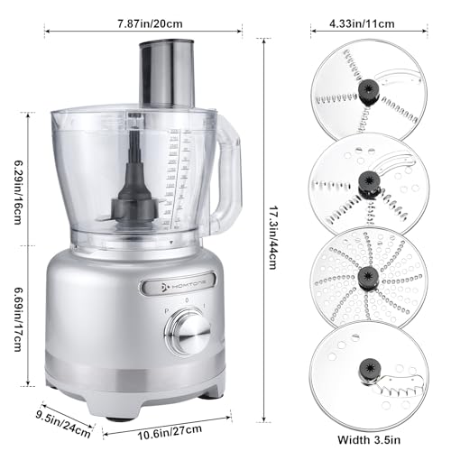 16 Cup Food Processor Large 9 (Silver)