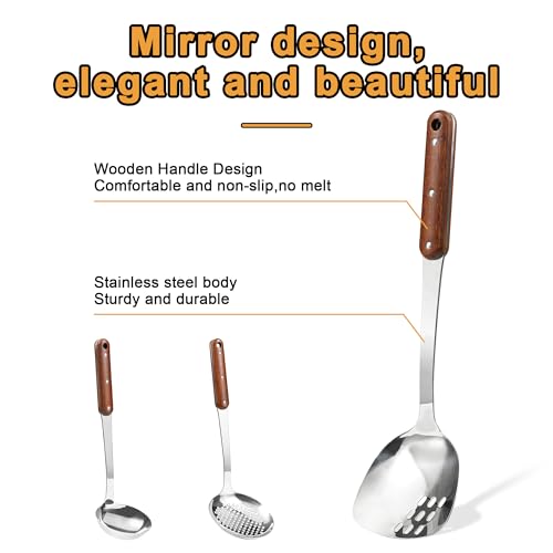 Stainless Steel Wok Spatula (3 Count)