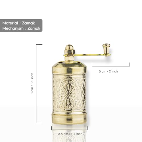 Manual Black Pepper Grinder (Yellow)